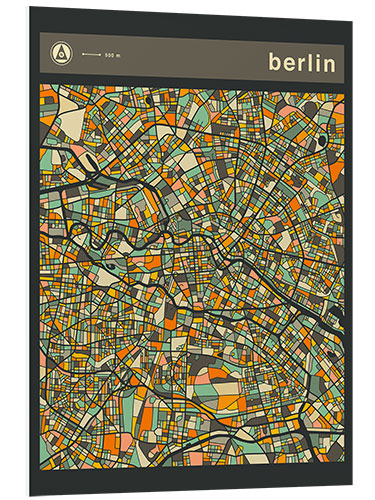 Tableau en PVC Carte de Berlin V