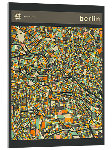 Galleriprint Berlin City Map V