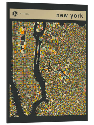 Galleriprint NEW YORK MAP