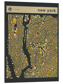 Tableau en plexi-alu NEW YORK MAP