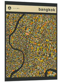 Foam board print Bangkok Map II