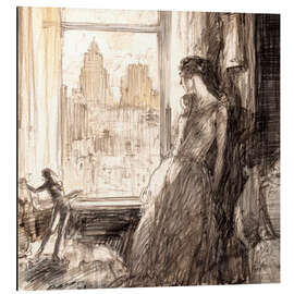 Magnettafel Blick aus dem Fenster