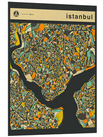 Stampa su PVC Istanbul Map Black II