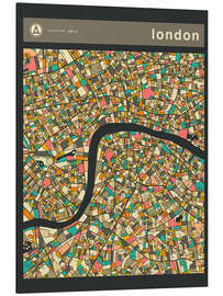 Aluminium print London Map III