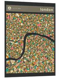 Foam board print London Map III