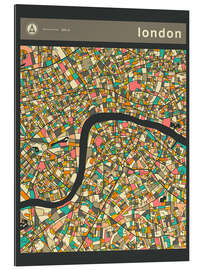 Quadro em plexi-alumínio London Map III