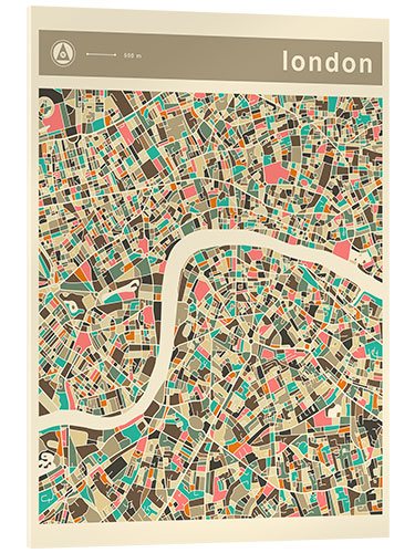 Acrylic print London Map II