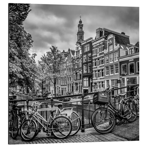 Tableau en aluminium Bloemgracht à Amsterdam