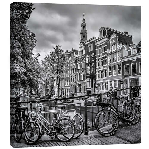 Canvas print Amsterdam, Flower Canal