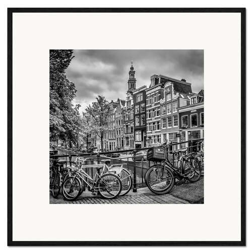 Framed art print Amsterdam, Flower Canal