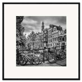 Kunsttryk i ramme AMSTERDAM Flower Canal