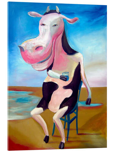 Acrylic print Drunken cow II