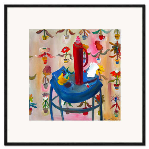 Framed art print The red thermos