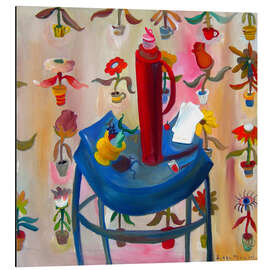 Magnettafel Die rote Thermoskanne