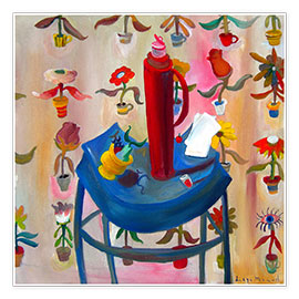 Wandbild  Die rote Thermoskanne - Diego Manuel Rodriguez