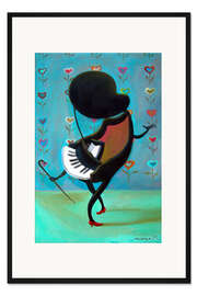 Gerahmter Kunstdruck Tanzendes Piano