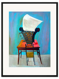 Gerahmter Kunstdruck Die alte Schreibmaschine