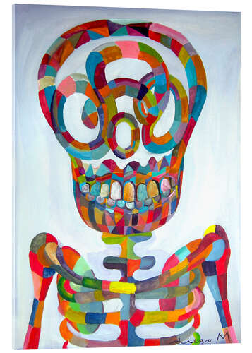 Acrylglas print Pop Art Skeleton