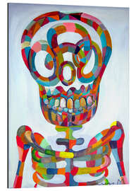 Aluminium print Pop Art Skeleton