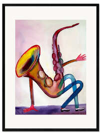 Impression artistique encadrée Jazz dancer