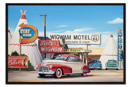 Gerahmter Kunstdruck Wigwam Motel