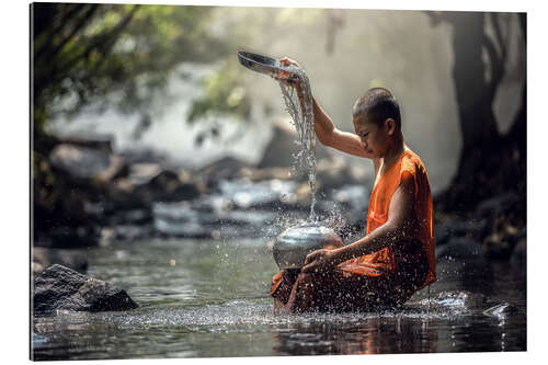 Galleritryck Monk at the water