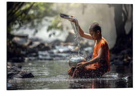 Magnettafel Mönch am Wasser