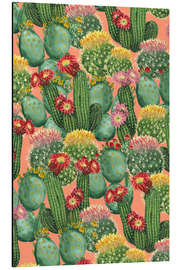 Aluminium print cactus meadow