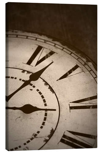 Canvas print picture of an old vintage clock