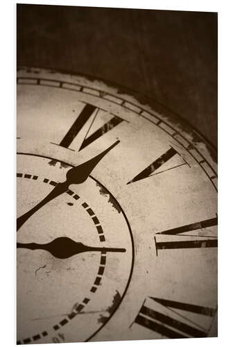 Hartschaumbild Bild einer alten Vintage-Uhr