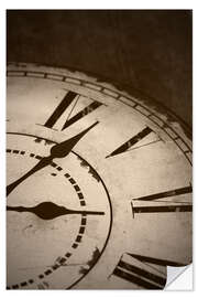 Sticker mural Zoom sur une horloge vintage