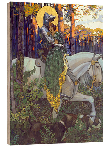 Wood print The legend of Saint George, Salvation