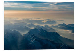 Foam board print Zugspitze in the haze