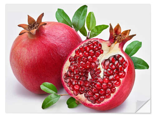 Selvklebende plakat pomegranate