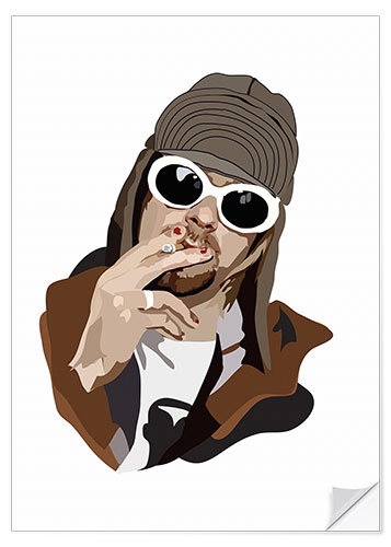 Wall sticker Kurt Cobain