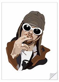 Wandsticker Kurt Cobain