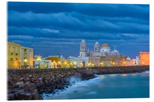 Obraz na szkle akrylowym Cadiz in the evening