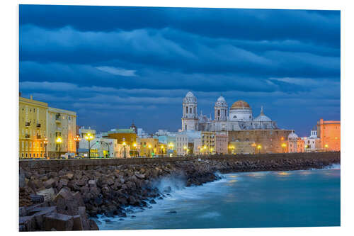 Hartschaumbild Cadiz Abendstimmung