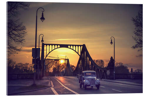 Akrylbilde Glienicke Bridge Berlin Potsdam historically
