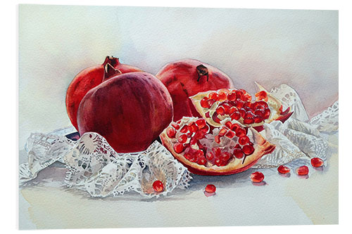 PVC print winter pomegranates