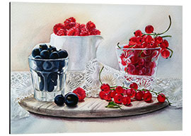 Aluminium print summer berries