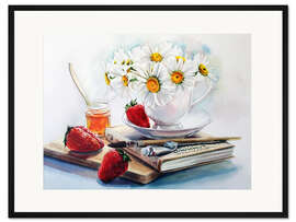 Gerahmter Kunstdruck Mittagspause