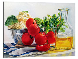 Quadro em alumínio tomatoes and olive oil