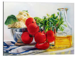 Magnettafel Tomaten und Olivenöl