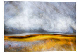 Foam board print Abstract Silver and Gold