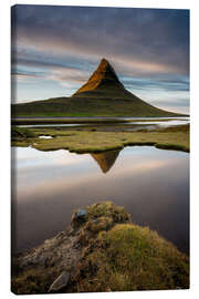 Canvas print Peaceful Sunset Kirkjufell