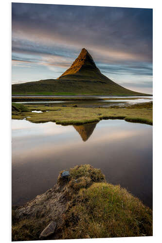 PVC-tavla Peaceful Sunset Kirkjufell