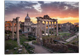 Gallery Print Dramatischer Sonnenaufgang beim Forum Romanum in Rom, Italien