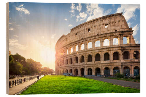 Puutaulu The Colosseum in Rome, Italy IV