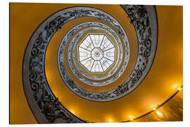 Cuadro de aluminio Spiral staircase in the Vatican Museum, Italy